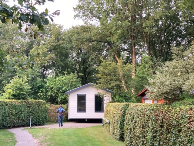 Nieuw luxe chalet op Parkcamping 't Ravenest Putten gebouwd en geplaatst door de Gerrit Jans Hoeve