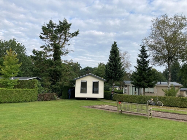 Nieuw luxe chalet op Parkcamping 't Ravenest Putten gebouwd en geplaatst door de Gerrit Jans Hoeve